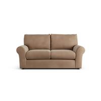 Habitat Molton Velvet 2 Seater Sofa - Latte