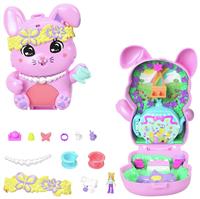 Polly Pocket Tea Party Bunny Compact Playset and Micro Doll