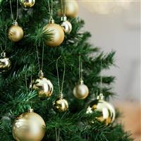 Argos Home Pack Of 49 Shatterproof Christmas Baubles - Gold