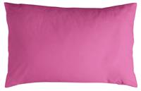 Habitat Polycotton Plain Standard Pillowcase Pair - Cerise