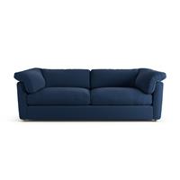 Habitat Wynn Fabric 4 Seater Sofa - Navy Blue - Ash Leg