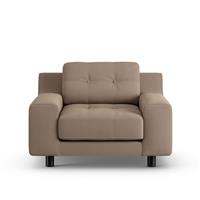Habitat Hendricks Fabric Arm chair - Biscuit - Black Leg