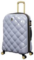 IT Luggage 8 Wheel Hard Suitcase - Medium, Silver