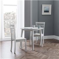 Julian Bowen Coast Grey Dining Table & 2 Grey Chairs