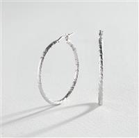 Revere Sterling Silver Diamond Cut 2mm Hoop Earrings