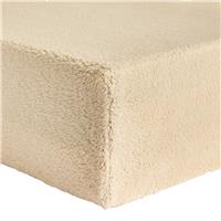 Argos Home Fleece Plain Cream Fitted Sheet - Superking