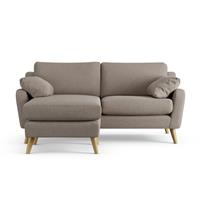 Habitat Ivor Left Hand Corner Sofa - Mocha - Ash Leg