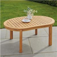 Greenhurst Banana 2 Seater Wooden Garden Table - Light Wood