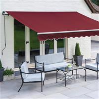 Greenhurst Royal Red Garden Awning - 3.5m