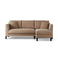 Habitat Aston Right Hand Corner Sofa - Latte - Black Leg