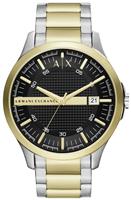 Armani Exchange Men's Black Stainless Steel Bracelet Watch