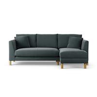 Habitat Aston Right Hand Corner Sofa - Charcoal - Ash Leg