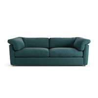 Habitat Wynn Fabric 4 Seater Sofa - Teal - Ash Leg