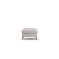 Habitat Lomond Fabric Footstool - Natural - Ash Leg