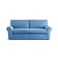 Habitat Molton Velvet 3 Seater Sofabed - Sky Blue