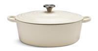 Habitat 4.7 Litre Cast Iron Oval Casserole Dish - Cream