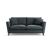 Habitat Lomond Fabric 3 Seater Sofa - Charcoal - Dark Leg