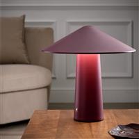 Habitat Kiro Rechargeable LED Touch Table Lamp - Burgundy