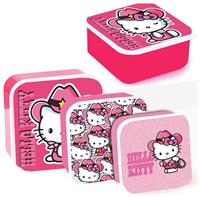 Hello Kitty 3 Piece Snack Pots