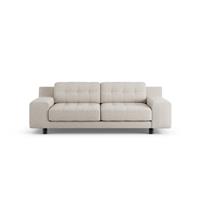 Habitat Hendricks Fabric 3 Seater Sofa - Natural - Black Leg