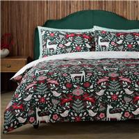 Argos Home Deer Print Green Bedding Set - Superking