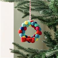 Habitat Mini Pom-Pom Christmas Wreath