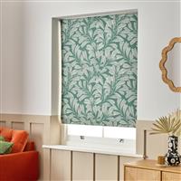 Habitat Linear Leaves Blackout Green Roller Blind - 90cm