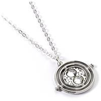 Harry Potter Silver Tone Time Turner Pendant Necklace