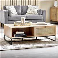 Julian Bowen Padstow 2 Drawer Coffee Table - Oak