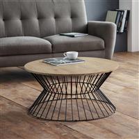 Julian Bowen Jersey Round Coffee Table -Oak
