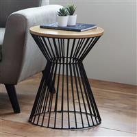Julian Bowen Jersey Round Side Table - Oak