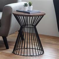 Julian Bowen Jersey Round Side Table - Walnut