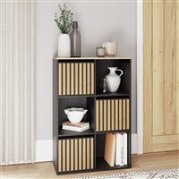 GFW Kube 6 Cube Storage Unit - Black & Oak