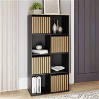 GFW Kube 8 Cube Storage Unit - Black & Oak