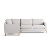 Habitat Flint Fabric Left Hand Corner Sofa - Natural-Ash Leg