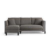 Habitat Aston Left Hand Corner Sofa - Charcoal - Black Leg