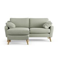 Habitat Ivor Left Hand Corner Sofa - Sage Green - Ash