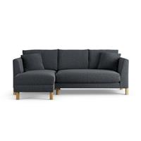 Habitat Aston Left Hand Corner Sofa - Charcoal - Ash Leg