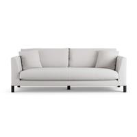 Habitat Aston Fabric 4 Seater Sofa - Natural - Black Leg