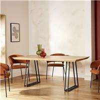 Habitat Amory Solid Wood 6 Seater Dinning Table - Natural