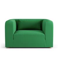 Habitat Lars Fabric Cuddle Chair - Emerald Green