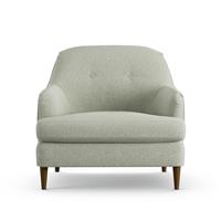 Habitat Frome Fabric Armchair - Sage Green - Dark Leg