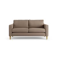 Habitat Flint Fabric 2 Seater Sofa - Biscuit - Ash Leg