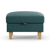 Habitat Felin Fabric Storage Footstool - Teal