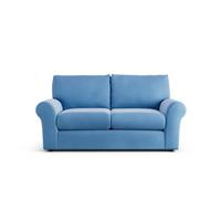 Habitat Molton Velvet 2 Seater Sofa - Sky Blue