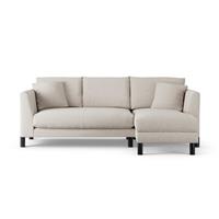 Habitat Aston Right Hand Corner Sofa - Natural - Black Leg