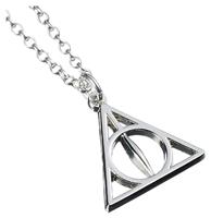 Harry Potter Sterling Silver Deathly Hallows Charm Necklace