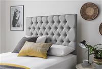 Silentnight Sassaria Slate Grey Headboard - Superking