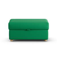 Habitat Holmfirth Fabric Footstool - Emerald Green