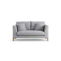 Habitat Aston Fabric 2 Seater Sofa - Grey - Ash Leg